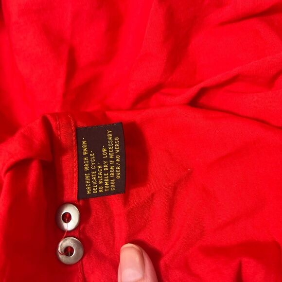 Vintage Women LizWear Button Down
Red Shirt NWT Large headstock pockets - Picture 10 of 14